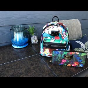 Loungefly Back Pack Purse and Matching Wallet